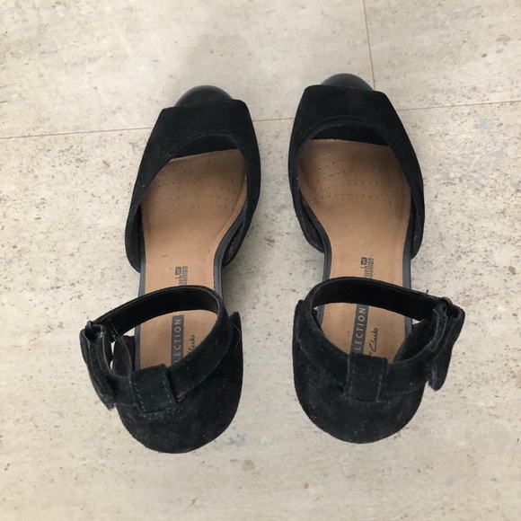 SEEKING* Clark’s Suede Peep Toe Wedges (do you have these? - Picture 6 of 9